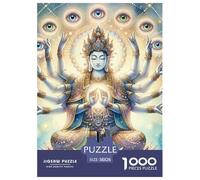 Guanyin dalle mille mani 1000 Tessere Animazione Puzzle Adulti Multicolore Festa Aziendale Regalo Per Adulti E Bambini Da 14 Anni E Più 38x26cm/1000pcs
