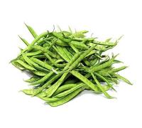 Guar Beans - Fagioli di guar, 1 kg, verdure indiane, ideali per curry, piatti in padella e cucina tradizionale, con adesivi Kajal