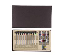 Guar la riparazione del cacciavite Set professionale in acciaio inossibile Knurling Strumenti per i gioiellieri di orologiai e gli appassionati di fai - -te 10pc con argento 10