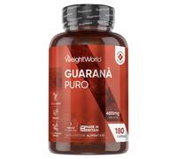 Guarana Puro Vegano 180 Capsule per 3 Mesi Estratto 10:1 di Guarana Polvere