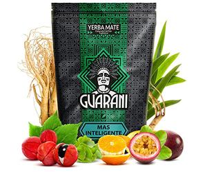 Guarani Mas Inteligente 500 g | Yerba Mate con Ginseng e Guaranà | Miscela con Ginkgo Biloba | Infuso Ricco di Gusto Naturale