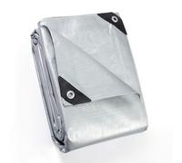 GUARD SHIELD Telo da copertura in tessuto con occhielli 2x2m 160g/m² Grigio - Telo protettivo universale, impermeabile, resistente allo strappo, stabilizzato ai raggi UV, resistente alla muffa