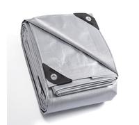 GUARD SHIELD Telo da copertura in tessuto con occhielli 3x4m 160g/m² Grigio - Telo protettivo universale, impermeabile, resistente allo strappo, stabilizzato ai raggi UV, resistente alla muffa