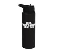 Guarda, c'e' un leone, oh mio Dio. Stainless Steel Insulated Water Bottle