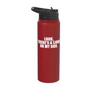 Guarda, c'e' un leone, oh mio Dio. Stainless Steel Insulated Water Bottle