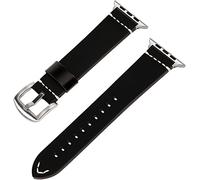 Guarda cinghie iwonow a mano fatta per orologio PU per 38 mm 42 mm 42 mm 44 mm Iwatch Apple Watch Series 4 3 2 1 cinghia da polso a fascia con chiusura in acciaio (colore della fascia: marrone rosso s