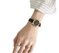 Guarda cinturino in pelle artificiale, braccialetto di polsini di lusso delle donne rotondo, semplice orologio stile moda, orologio rotondo, gioielli di moda squisita gioielli braccialetto braccialett