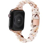 Guarda Crappelli in resina Watchband Fit compatibile con Apple Watch Iwatch Series 1 2 3 4 5 6 SE 44mm 42mm 42mm 38mm da uomo Accessori per braccialetti a banda cinturino da polso (42MMOR44mm 5)
