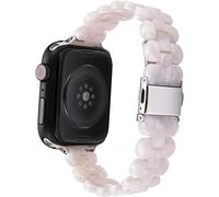 Guarda Crappelli in resina Watchband Fit compatibile con Apple Watch Iwatch Series 1 2 3 4 5 6 SE 44mm 42mm 42mm 38mm da uomo Accessori per braccialetti a banda cinturino da polso (42MMOR44mm 5)