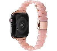 Guarda Crappelli in resina Watchband Fit compatibile con Apple Watch Iwatch Series 1 2 3 4 5 6 SE 44mm 42mm 42mm 38mm da uomo Accessori per braccialetti a banda cinturino da polso (42MMOR44mm 5)