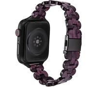 Guarda Crappelli in resina Watchband Fit compatibile con Apple Watch Iwatch Series 1 2 3 4 5 6 SE 44mm 42mm 42mm 38mm da uomo Accessori per braccialetti a banda cinturino da polso (42MMOR44mm 5)