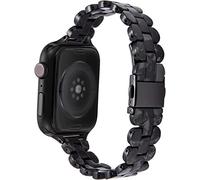 Guarda Crappelli in resina Watchband Fit compatibile con Apple Watch Iwatch Series 1 2 3 4 5 6 SE 44mm 42mm 42mm 38mm da uomo Accessori per braccialetti a banda cinturino da polso (42MMOR44mm 5)