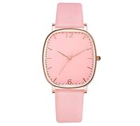 Guarda il cane che corre al quarzo di colore cinturino in pelle solido orologi per le donne orologio sportivo, rosa, misura unica
