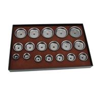 Guarda il kit da die professionista da 18 pezzi in metallo orologio da orologio più vicino set di precisione strumento di riparazione dell'orologiaio per i tecnici della