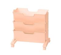 Guarda il libro - Stoccaggio del libro | Cart libreria mobile | Carrello di file con cuscinetti multistrato con ruote | Libreria mobile | Organizzatore sul posto di lavoro sotto il tavolo | Libreria