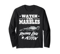 Guarda Il Marbles Racing Line Action Pilota automobilistico Maglia a Manica