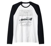Guarda Il Marbles Racing Line Action Pilota automobilistico Maglia con Maniche Raglan
