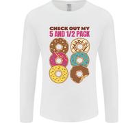 Guarda il Mio 5 1/2 Confezione Divertente Donut Cibo Palestra Uomo Lungo Manica