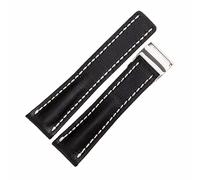 Guarda il pulsante della fascia Pushle Watch Strap Sostituzione della fascia d'oro per Breit & Ling Avia-Tor Chrono & Graph AB012012 Aven-Ger-Black 20mm/Brown/22mm