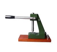 Guarda il Set di Strumenti Press, il Coperchio Posteriore Orologio più Vicino, Base in Legno, 4 Teste di Pressione in Metallo per la Riparazione dell'Orologio (GREEN)
