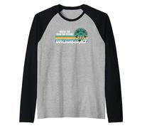 Guarda Il Tram Car Please Wildwood New Jersey NJ Palm Trees Maglia con Maniche Raglan