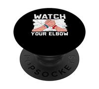 Guarda il tuo braccio di lottatore del gomito Wrestle Arm Wrestling PopSockets PopGrip Adesivo