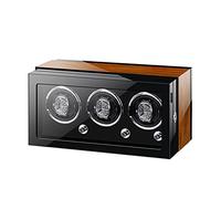 Guarda il vento per orologi per la scatola del display per orologio automatico maschile e femminile con orologi per orologi a LED Light Regolable Motors Orologio per pianoforte, 9+0, legno ebano