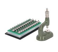 Guarda Jewel Press Horia Jeweling Tool Strumento di Riparazione per Orologi in Lega di Alluminio Custodia per Orologi in Lega di Alluminio più Vicina con 48 Pezzi Muore Strumento