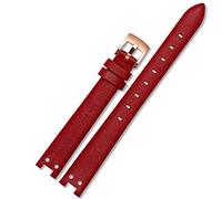Guarda la cintura per Anne Klein Watchband Notch Ak Girl Simple Elegant Belt Small Dial Dial Watch RETRO 12mm White/Red-acciaio/12mm