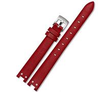 Guarda la cintura per Anne Klein Watchband Notch Ak Girl Simple Elegant Belt Small Dial Dial Watch RETRO 12mm White/Red-acciaio/12mm