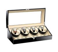 Guarda la custodia per il vento, la scatola di avvolgitore automatica per 8 orologi + 9 stoccaggio guscio di legno vernice per pianoforte esterno per uomo da donna orologio orologio di grande