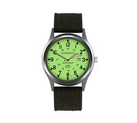 Guarda la moda geometrica rotonda con orologio da uomo in nylon con funzione creativa al quarzo calendario Watch(C, One Size)