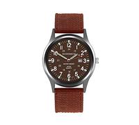Guarda la moda geometrica rotonda con orologio da uomo in nylon con funzione creativa al quarzo calendario Watch(B, One Size)