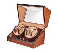 Guarda la Scatola di avvolgitore per Orologio Automatico avvolgitore 4 silenziosa Guscio di Legno di Legno per Pianoforte Esterno Cuscini di Orologi Flessibili per Uomo Orologio da Donna, d Watch