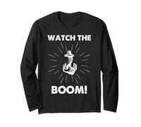 Guarda la Vela The Boom Pun Anchor Nautical Humor Maglia a Manica