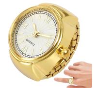 Guarda L'anello - Orologio Di Rotondo | Digital Round Watched Ring | Uomini Di Piccole Dimensioni Donne Creative Orologi, Cinturino Regolabile/accessorio Di Moda Adatto Per La Celebrazione Delle