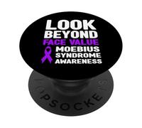 Guarda oltre il valore del viso Consapevolezza della sindrome di Moebius PopSockets PopGrip Adesivo