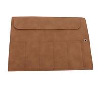 Guarda Organizzatore di tiri per la banda Premium PU Leather Travel Case contiene 5 cinghie di orologi Accessori per orologi per uomini Viaggiatori di donne che guardano (Colore del caffè)