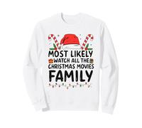 Guarda Tutti i Film di Natale Divertente Holiday Tee Felpa