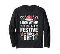 Guardami Essere Tutto festoso e Festeggiare Le Vacanze Maglia a Manica