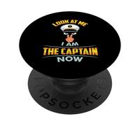 Guardami Io Sono Il Capitano Ora Cap Occhi Due Dita Nave PopSockets PopGrip Adesivo