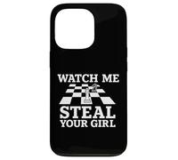 Guardami rubare la tua ragazza divertente giocatore amante degli scacchi Custodia per iPhone 13 Pro