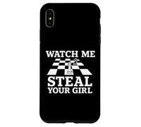 Guardami rubare la tua ragazza divertente giocatore amante degli scacchi Custodia per iPhone XS Max