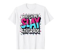 Guardami Uccidere Vibrant School Spirit di Quarta elementare, Quarta elementare Maglietta, Uomo, Bianco, L