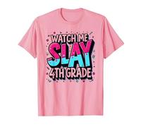 Guardami Uccidere Vibrant School Spirit di Quarta elementare, Quarta elementare Maglietta, Uomo, Rosa, L