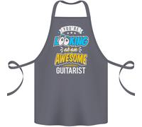 Guardando At Un Bellissimo Chitarrista Chitarra Cotone Grembiule 100% Biologico