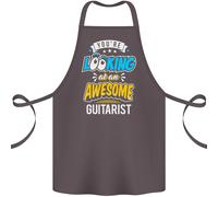 Guardando At Un Bellissimo Chitarrista Chitarra Cotone Grembiule 100% Biologico