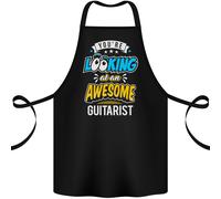 Guardando At Un Bellissimo Chitarrista Chitarra Cotone Grembiule 100% Biologico
