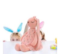 Guardando coniglio con orecchio flessibile - Bambola di coniglio carina | Cerco giocattolo per bambini, regalo di Pasqua, decorazione adorabile per camera da letto, letto, lettino o soggiorno