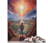 Guardando il mondo da solo 11 Puzzle antistress 100% cartone riciclato per bambini adulti 1000 pezzi (75x50 cm)
